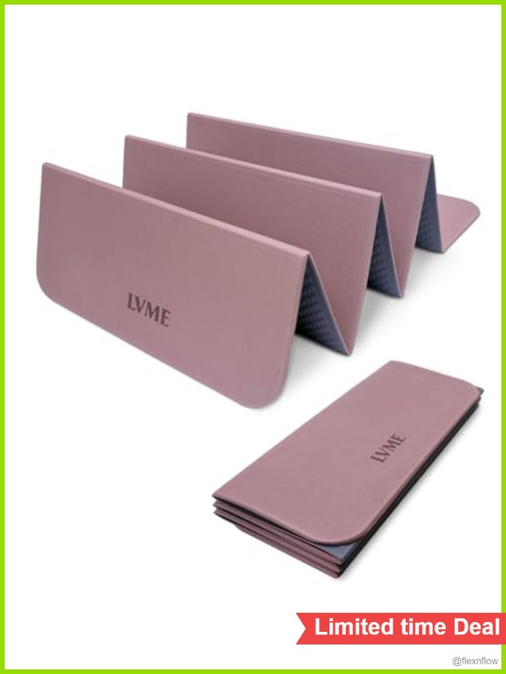Foldable Non Slip Yoga Mat 8mm Thick Exercise Mat for Pilates HIIT